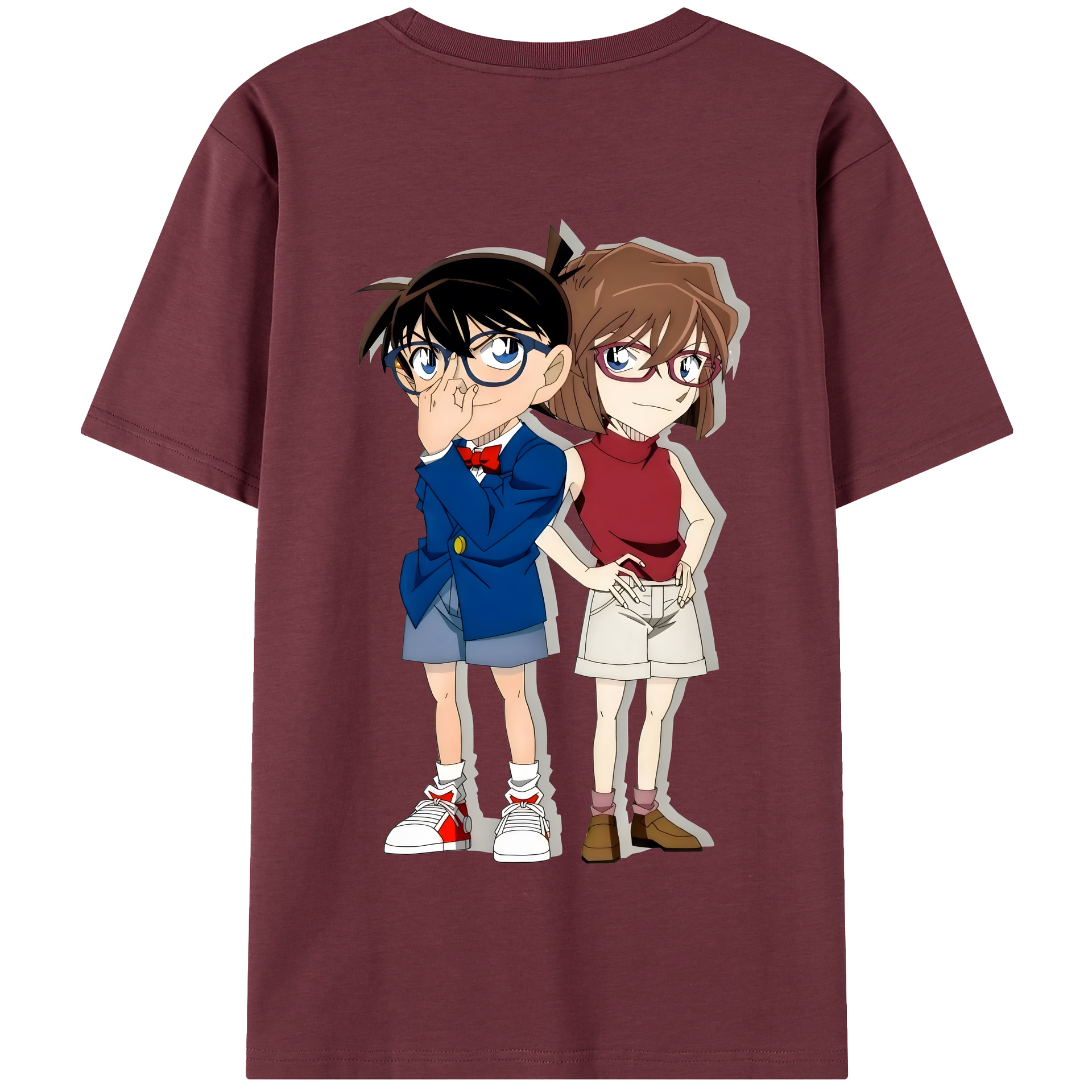 （画像用） 名探偵コナン 灰原 哀 はいばら あい Detective Conan Anita Hailey、Vi Graythorn Haibara Ai 綿100％半袖Tシャツ（背面プリント）
